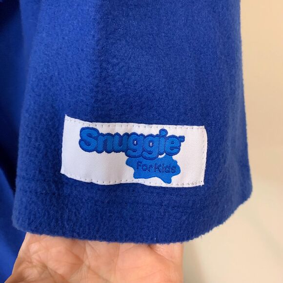 Kids Snuggie Wearable Blanket Royal Blue Cozy Comfortable Robe Warm Soft Fleece - Picture 3 of 7